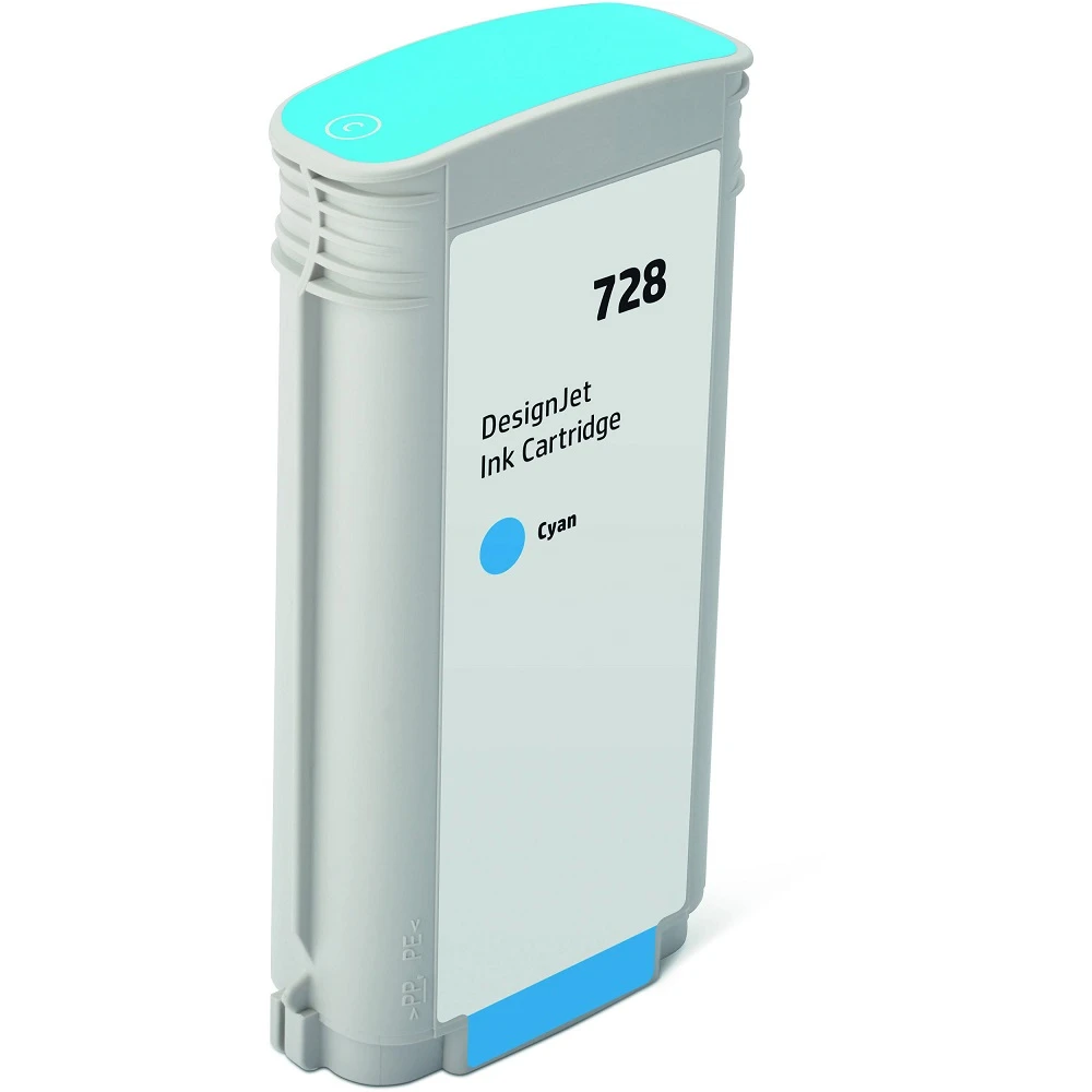 Tinteiro Compatível HP 728 Ciano - F9J67A/F9J63A