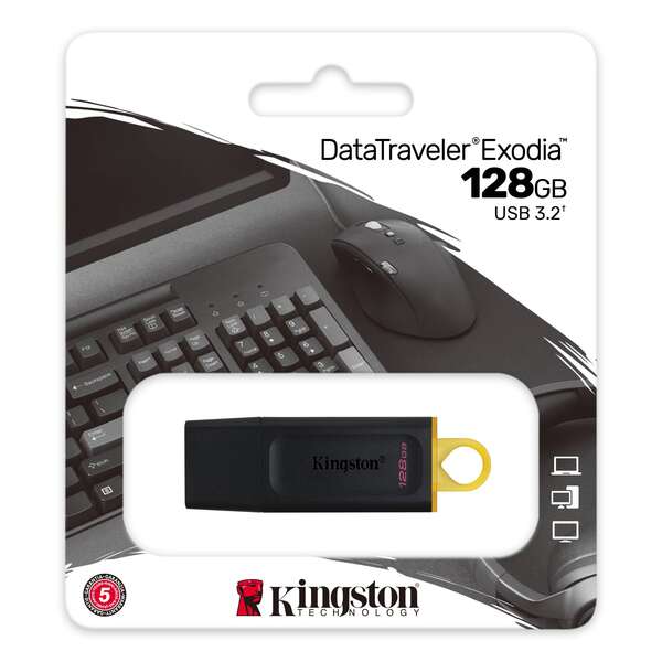 Pendrive Kingston DataTraveler Exodia 128 GB - USB 3.2 Gen 1