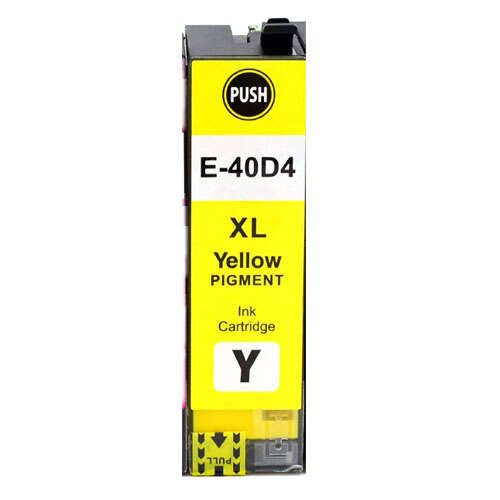 Tinteiro Compatível de Tinta Pigmentada Epson T40D4 Amarelo - C13T40D440/C13T40C440