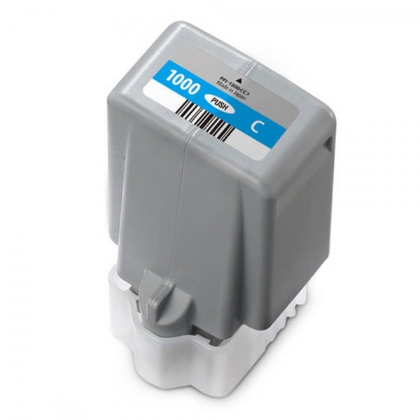 Tinteiro Compatível de Tinta Pigmentada Canon PFI1000 Ciano - PFI1000C/0547C001