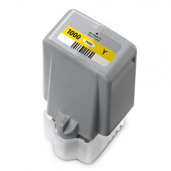 Tinteiro Compatível de Tinta Pigmentada Canon PFI1000 Amarelo - PFI1000Y/0549C001