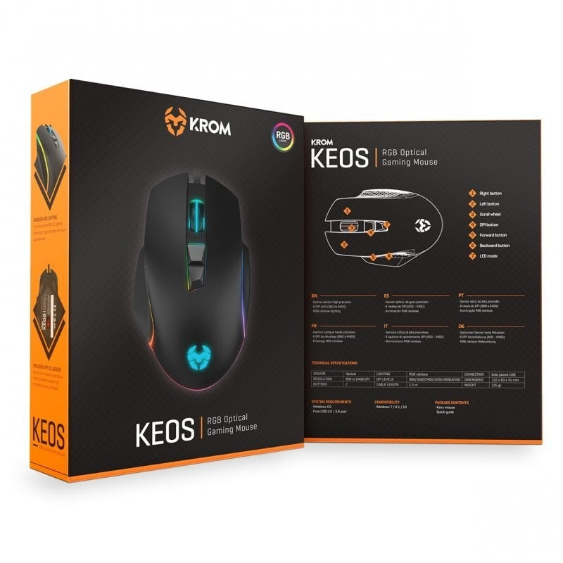 Rato Gaming Krom Keos RGB 6400DPI