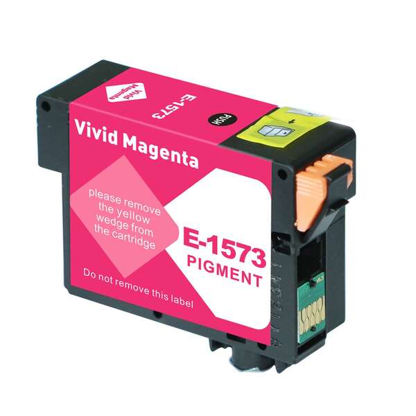 Tinteiro Compatível de Tinta Pigmentada Epson T1573 Magenta - C13T15734010