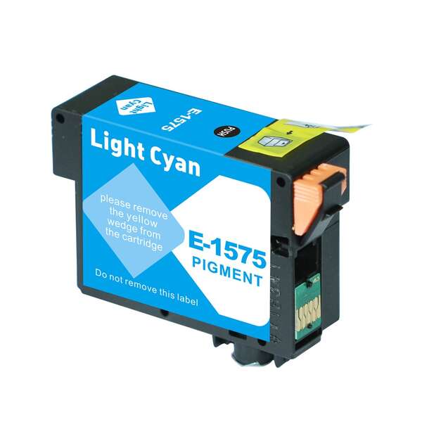 Tinteiro Compatível de Tinta Pigmentada Epson T1575 Ciano Claro - C13T15754010