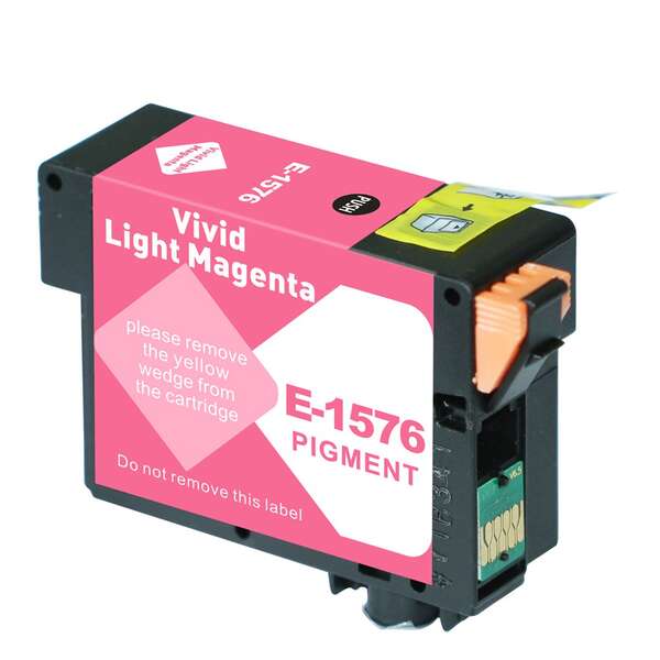 Tinteiro Compatível de Tinta Pigmentada Epson T1576 Magenta Claro - C13T15764010