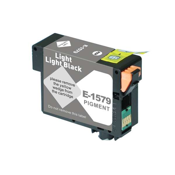 Tinteiro Compatível de Tinta Pigmentada Epson T1579 Preto Claro Claro - C13T15794010