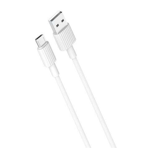 Cabo MicroUSB Branco (1 metro) XO