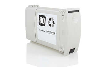 Tinteiro Compatível de Tinta Pigmentada HP 80 Preto C4871A