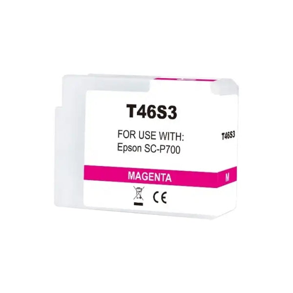 Tinteiro Compatível Epson T46S3 Magenta Vivido - C13T46S300
