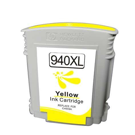 Tinteiro Compatível de Tinta Pigmentada HP 940XL Amarelo - C4909AE