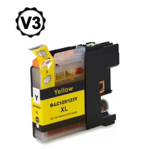 Tinteiro Compatível Brother LC123XL/LC121XL Amarelo
