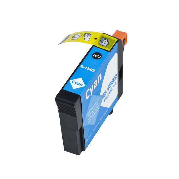 Tinteiro Compatível de Tinta Pigmentada Epson T1592 Ciano - C13T15924010