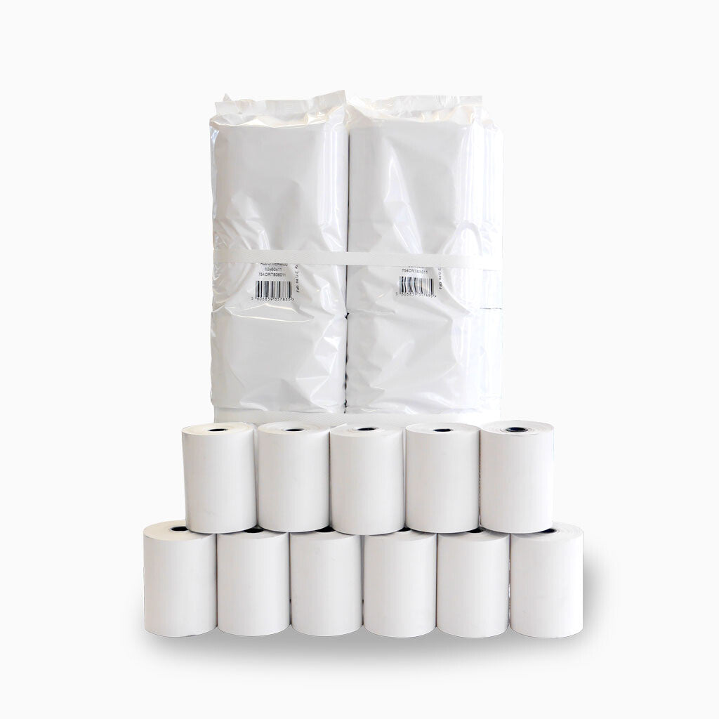 Rolo Papel Térmico 80x40x11 mm pack 10un