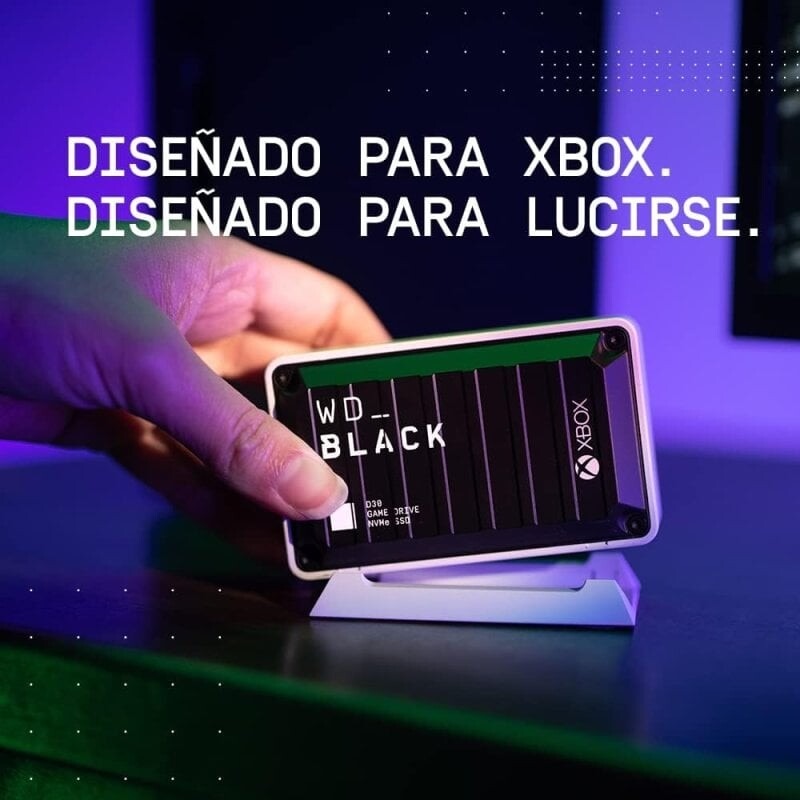 Disco Externo WD Black D30 para XBOX SSD 1TB USB-C