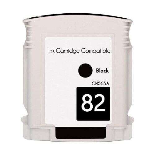 Tinteiro Compatível de Tinta Pigmentada HP 82 Preto - CH565A