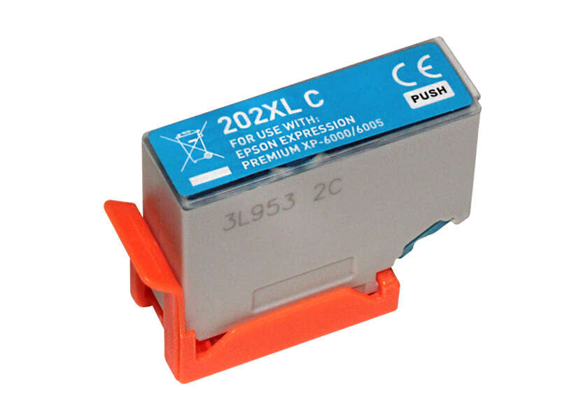 Tinteiro Compatível Epson 202XL Ciano - C13T02H44010/C13T02F44010