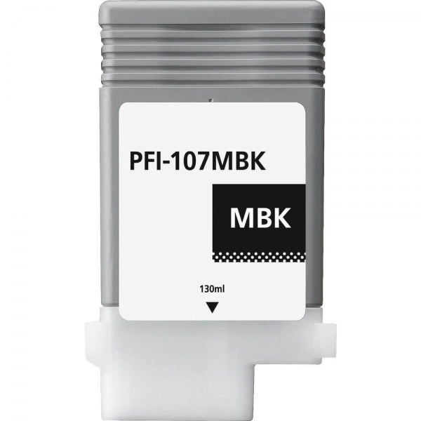 Tinteiro Compatível de Tinta Pigmentada Canon PFI107 Preto Mate - PFI107MBK/6704B001