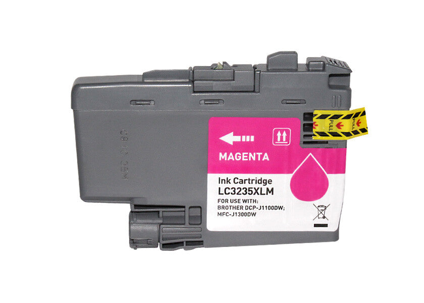 Tinteiro Compatível de Tinta Pigmentada Brother LC3235XL/LC3233 Magenta - LC3235XLM/LC3233M