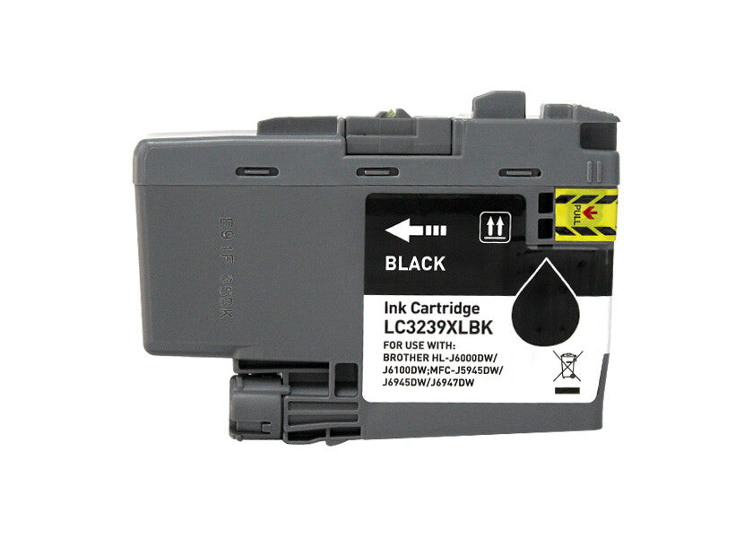 Tinteiro Compatível de Tinta Pigmentada Brother LC3239XL Preto - LC3239XLBK