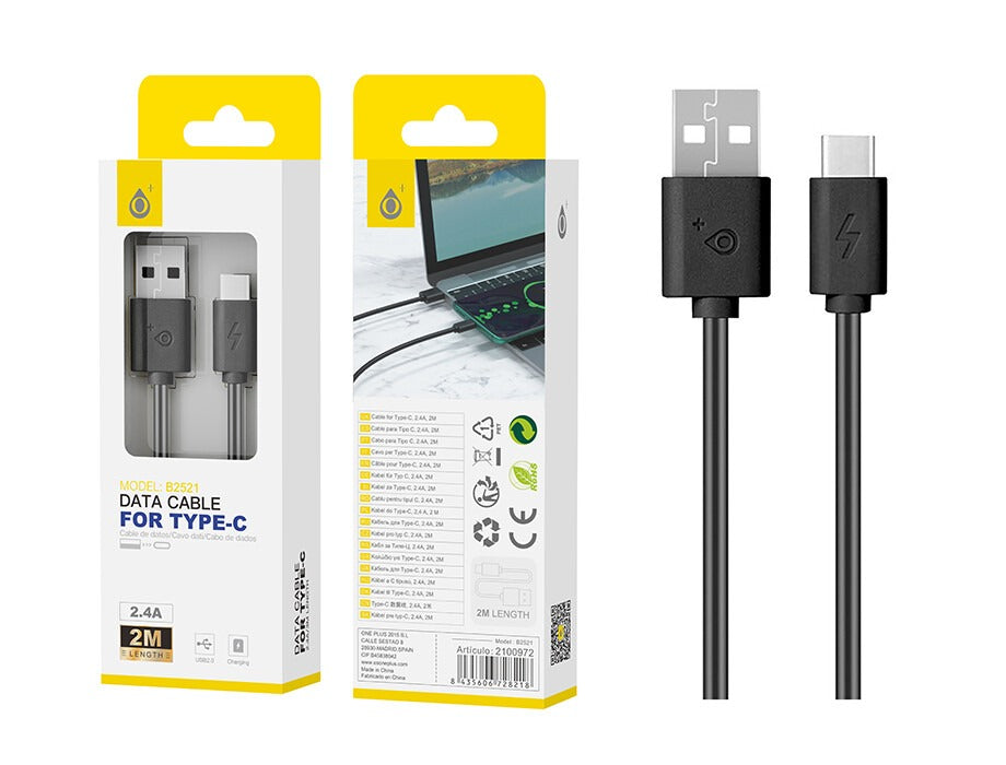 Cabo Type C Preto (1 metro)