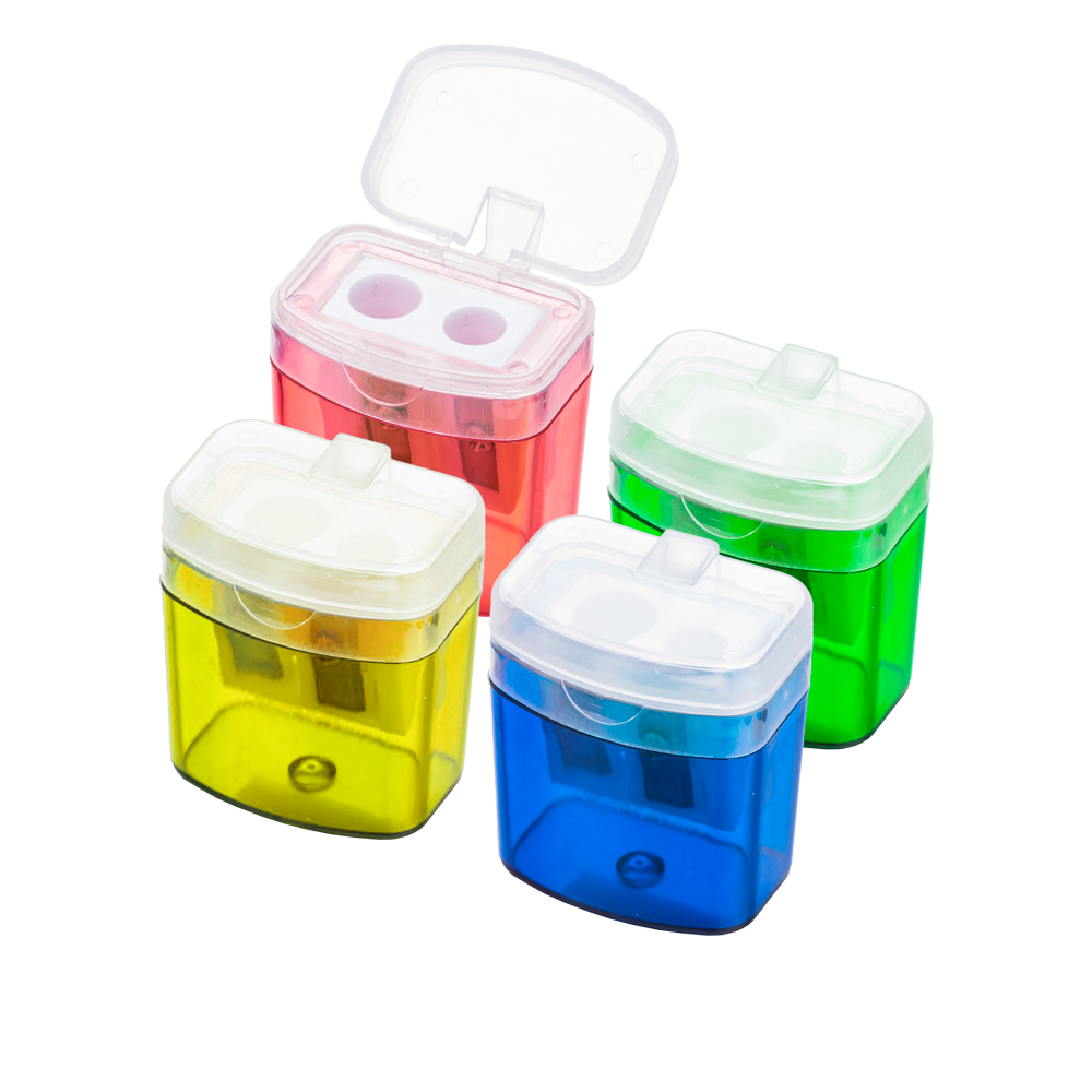 Afia c. depósito Apara Lápis 2 Bocas Plástico