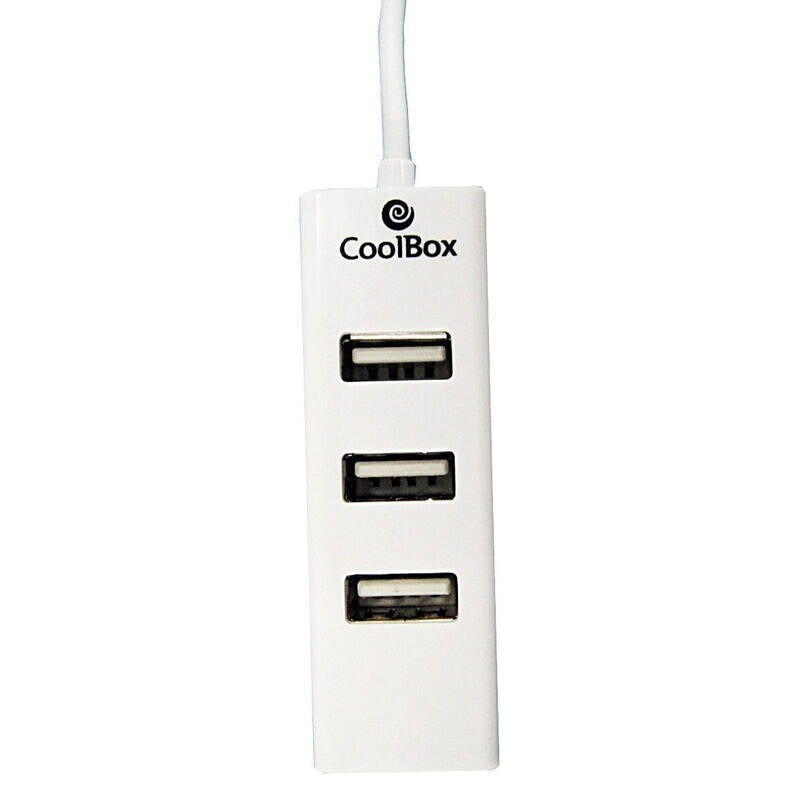 CoolBox USB Hub 2.0 4 Portas Branco