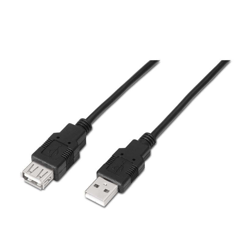 Nanocable Cabo USB 2.0 Tipo A para USB Tipo A Macho/Fêmea 3m Preto