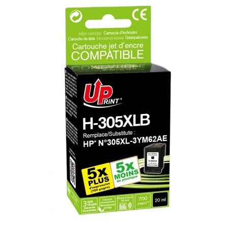 Tinteiro Compatível HP 305XL Preto - 3YM62AE/3YM61AE Alto Rendimento