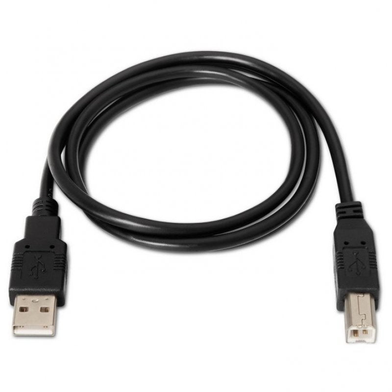 Aisens cabo para Impresora USB-A 2.0 a USB-B Macho/Macho 1m Preto
