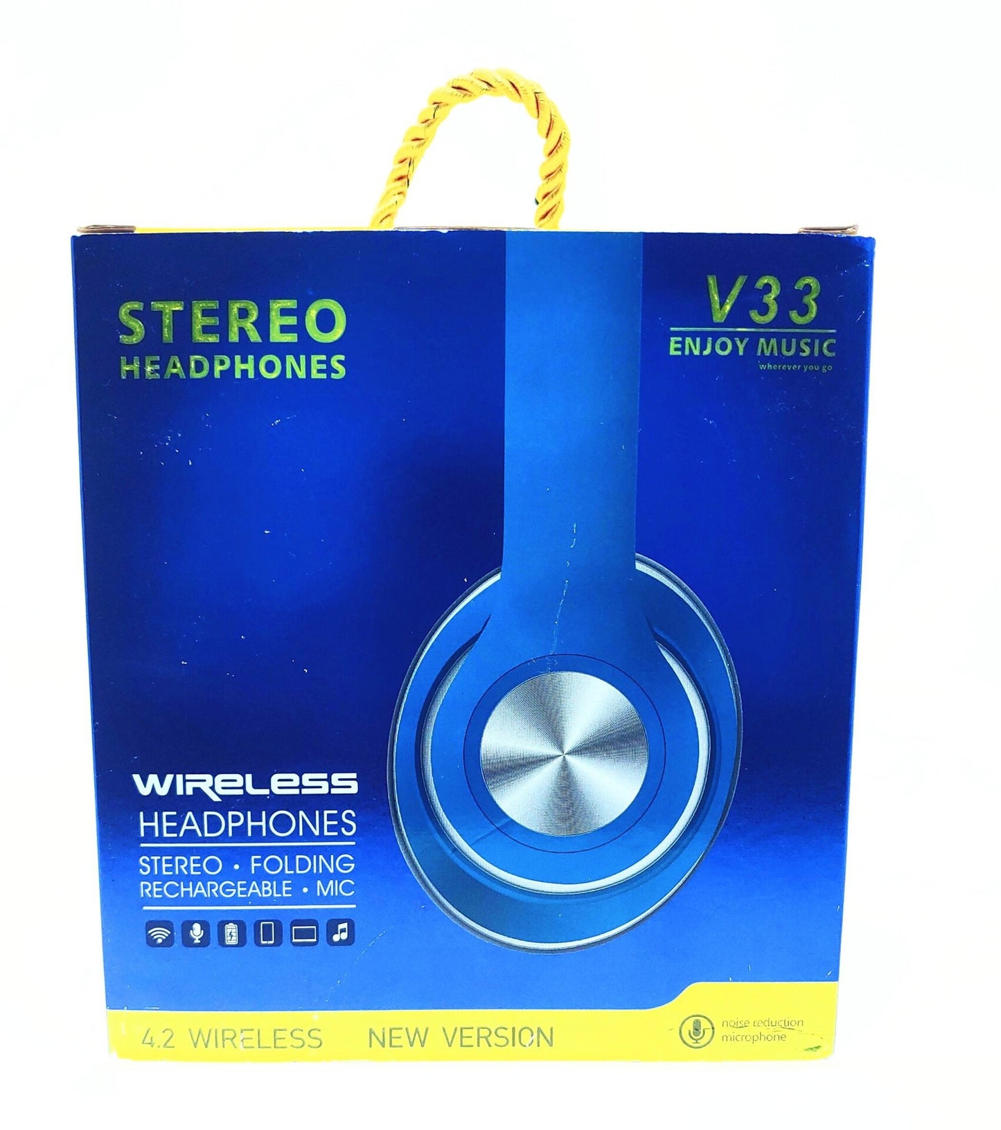 Auscultadores Sem Fios Bluetooth Stereo Castanho