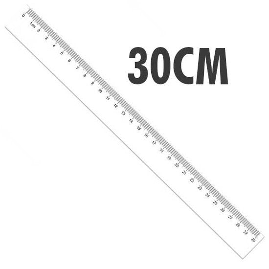 Régua Ramirex cristal 30cm