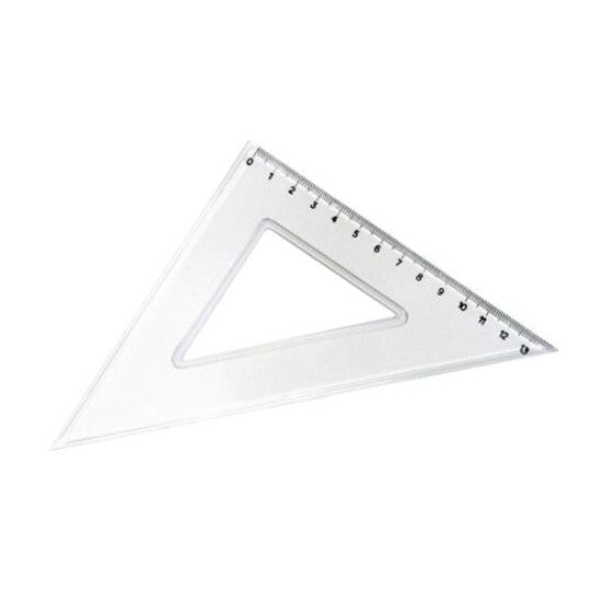 Esquadro Ramirex cristal 45º - 14cm