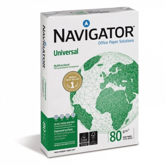 Resma de Papel Cópia Navigator Universal A4 80GR 500F