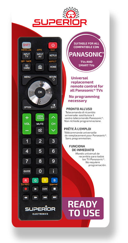 Superior Comando para televisão Compatível Panasonic