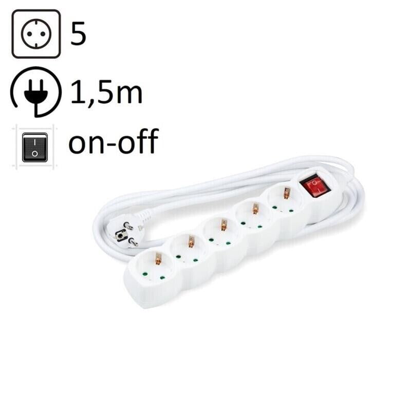 Extensão Quintupla 1.5M c/ Interruptor