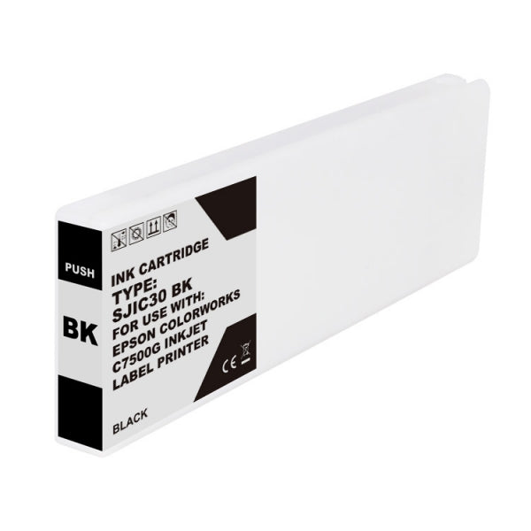 Tinteiro Compatível Epson SJIC30P Preto - C33S020639/SJIC30P(K)