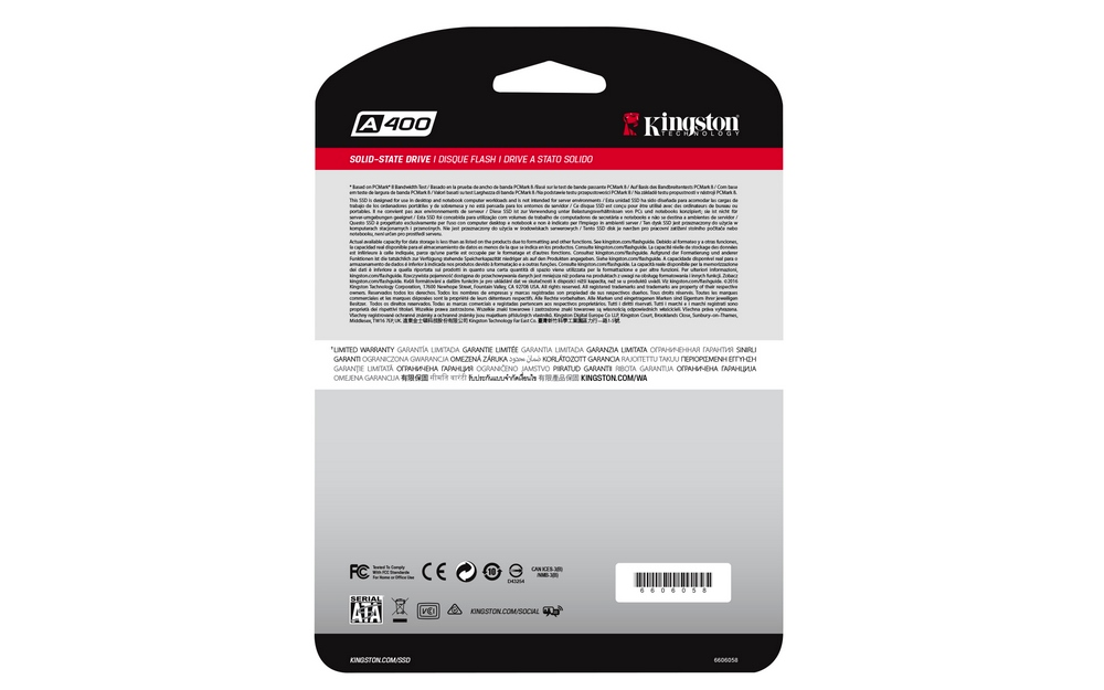 Disco SSD Kingston A400 2.5" 480GB SATA III