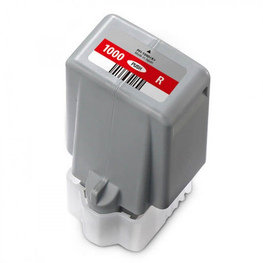 Tinteiro Compatível de Tinta Pigmentada Canon PFI1000 Vermelho - PFI1000R/0554C001