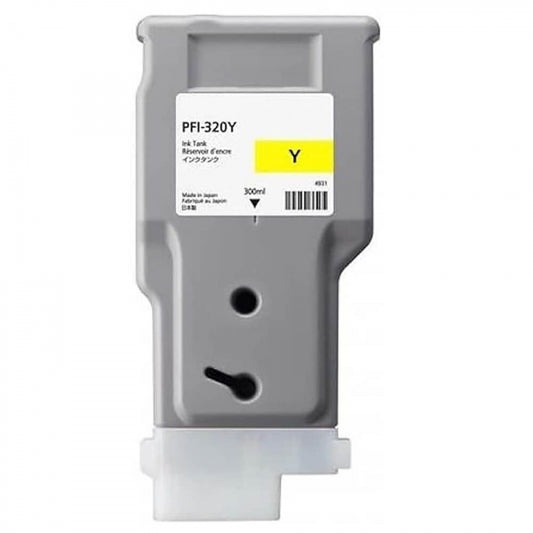 Tinteiro Compatível de Tinta Pigmentada Canon PFI320 Amarelo - 2893C001
