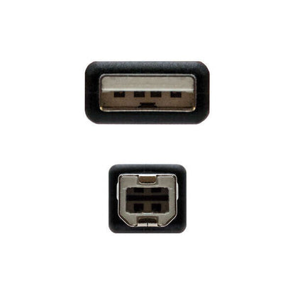 Cabo de Impressora Nanocable Cabo USB Tipo A a Tipo B 1.80m