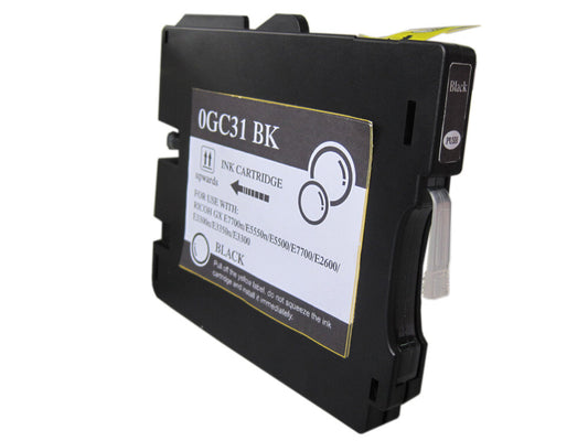 Tinteiro Compatível Ricoh GC31K Preto Tinta Pigmentada - 405688/405701
