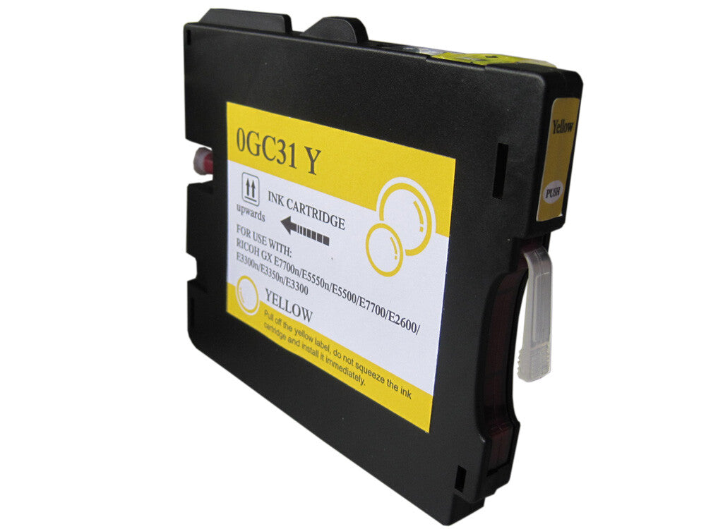Tinteiro Compatível Ricoh GC31K Amarelo Tinta Pigmentada - 405691/405704