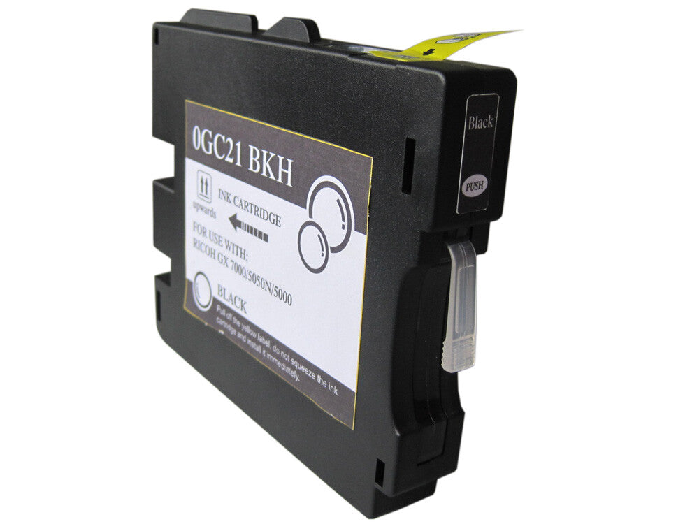 Tinteiro Compatível Ricoh GC21K Preto Tinta Pigmentada - 405532/405536