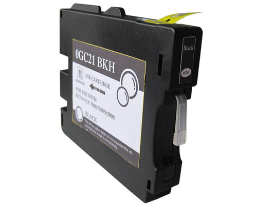 Tinteiro Compatível Ricoh GC21K Preto Tinta Pigmentada - 405532/405536