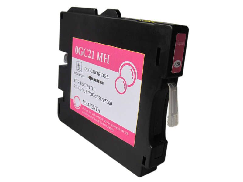 Tinteiro Compatível Ricoh GC21C Magenta Tinta Pigmentada - 405534/405538