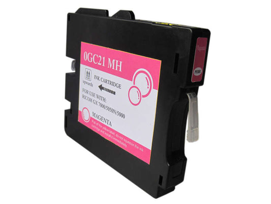 Tinteiro Compatível Ricoh GC21C Magenta Tinta Pigmentada - 405534/405538