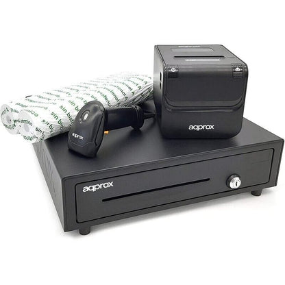 Pack Approx APPPOSPACK4180 Impressora POS80AMUSE + Gaveta CASH01 + Leitor LS02AS + Rolo