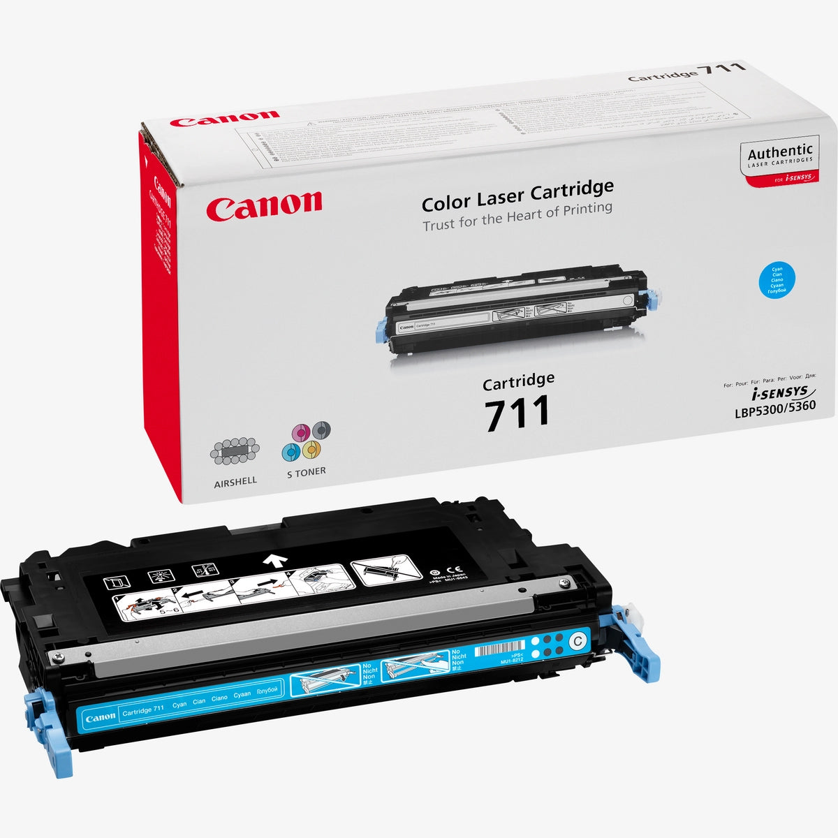 Toner Original Canon 711 Ciano