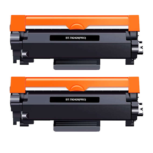 Pack 2 Toners Compatível Brother TN2420/TN2410 Preto