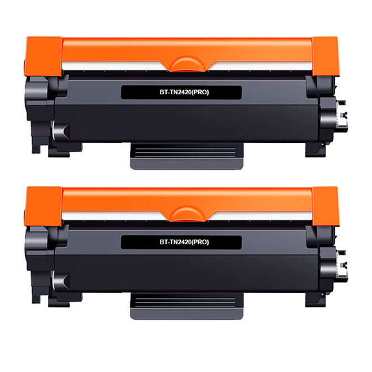 Pack 2 Toners Compatível Brother TN2420/TN2410 Preto